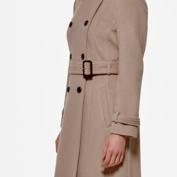Cole Haan Trench  Wool Coat - Picture 4 of 11